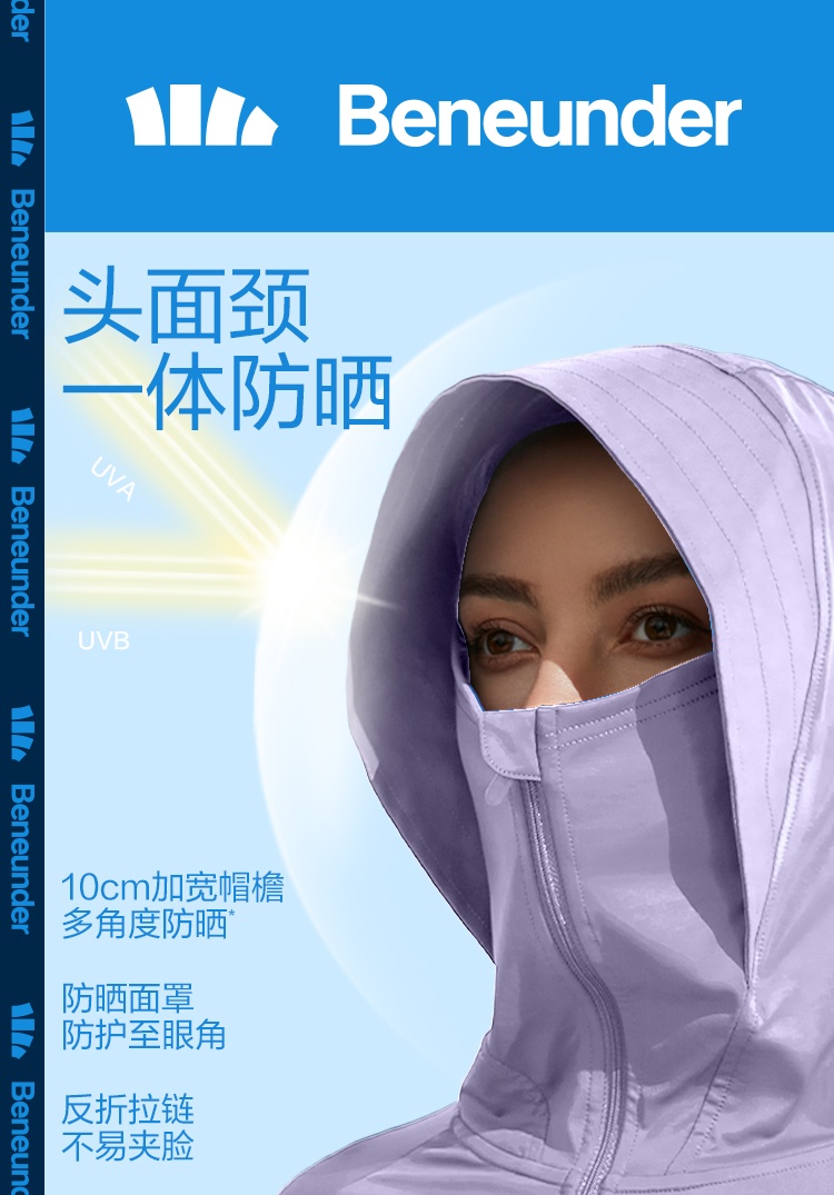 商品[国内直发] Beneunder|蕉下防污防晒衣女upf50+防紫外线夏季户外透气遮阳百搭轻薄防晒服,价格¥318,第6张图片详细描述