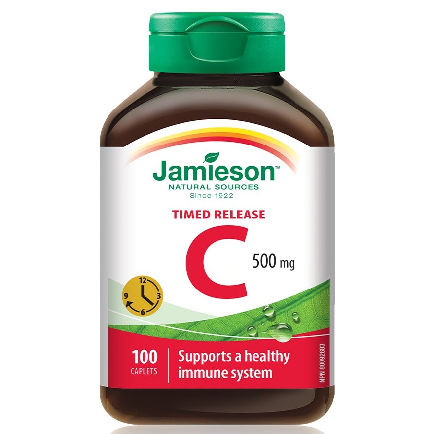商品[国内直发] Jamieson|JAMIESON  长效维他命C500毫克 100粒,价格¥328,第1张图片详细描述