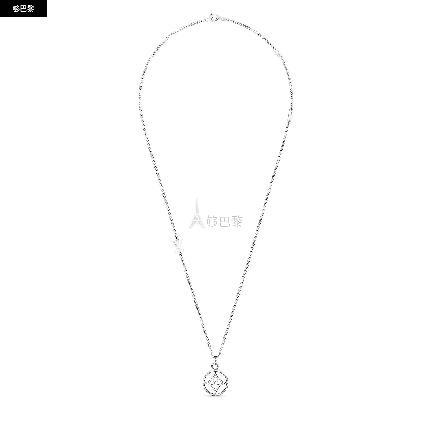 商品Louis Vuitton|【预售】 LV路易威登 25春夏 男士 项链 LV TWISTED FLOWER 项链 M00916 ,价格¥7806,第2张图片详细描述