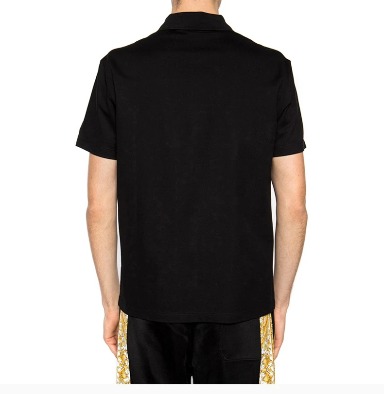 商品Versace|VERSACE 范思哲 黑色棉男士Polo衫 A85111-A231240-A2003,价格¥2434,第8张图片详细描述