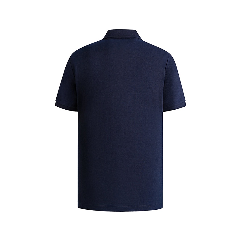 商品Burberry|【现货】博柏利 经典款 OXFORD ABOWN系列 男士海军蓝色纯棉Polo衫80362481,价格¥1548,第3张图片详细描述
