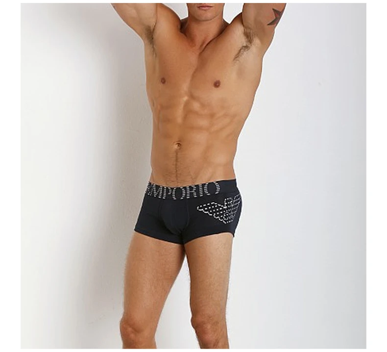 商品[国内直发] Emporio Armani|EMPORIO ARMANI 男士黑色棉质平角内裤 111866-4A725-00135,价格¥417,第5张图片详细描述