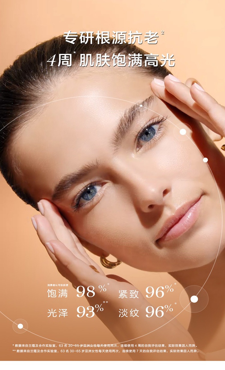 商品Lancôme|兰蔻2022菁纯限量护肤5件套 轻盈面霜60ml+轻盈面霜15ml+滋润面霜15ml+眼霜5ml+眼精华5ml,价格¥1475,第11张图片详细描述