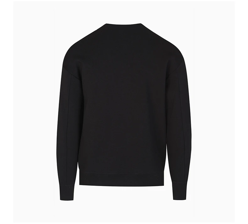 商品Emporio Armani|EMPORIO ARMANI 男黑色套头卫衣 3L1MFE-1JHSZ-0999,价格¥1113,第5张图片详细描述