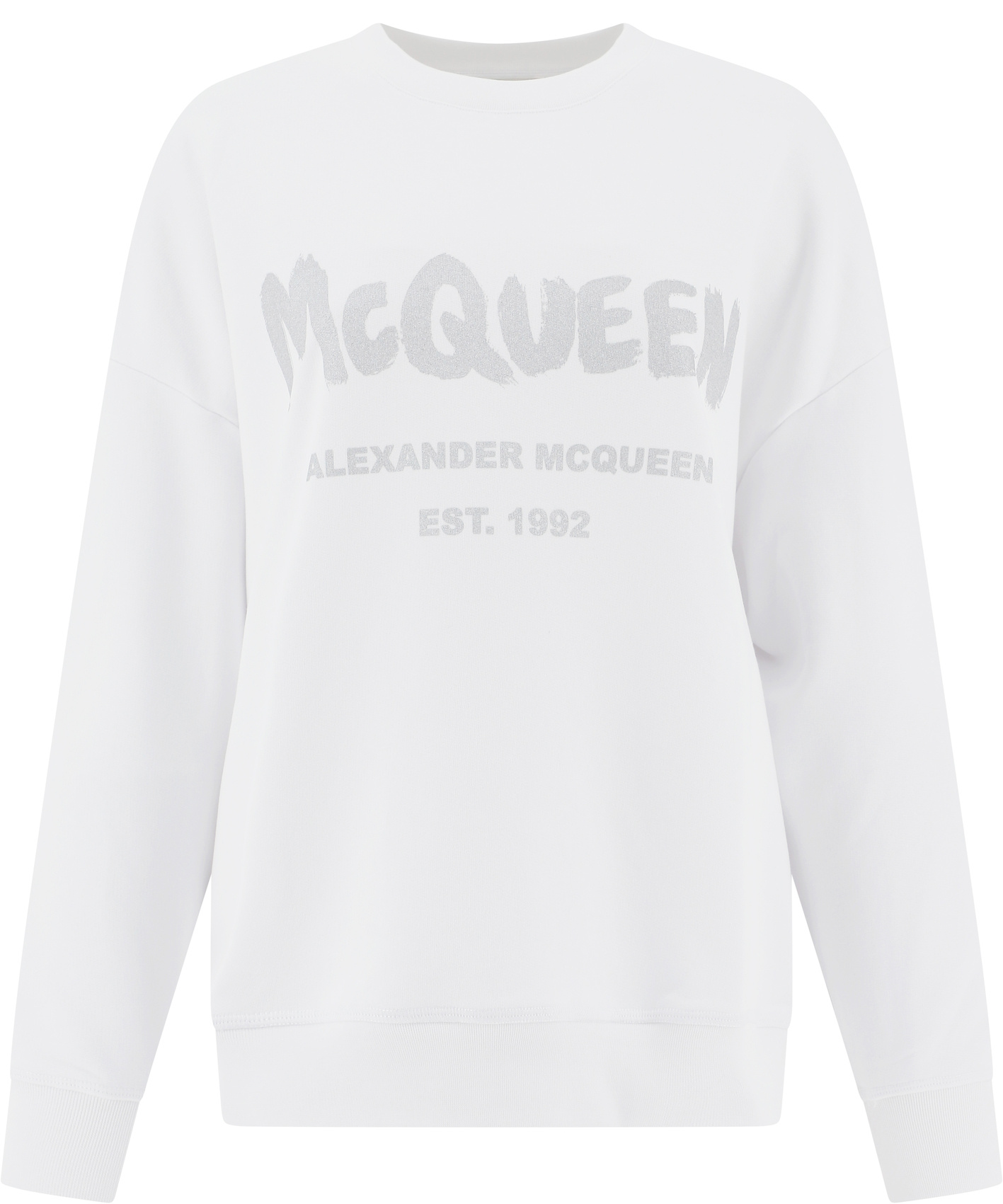 商品Alexander McQueen|ALEXANDER MCQUEEN 白色女士卫衣 659975-QZAD5-0934,价格¥1329,第4张图片详细描述