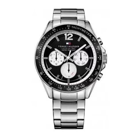 商品[国内直发] Tommy Hilfiger|TOMMY HILFIGER 钢表带石英手表商务时尚男表欧美表,价格¥590,第10张图片详细描述