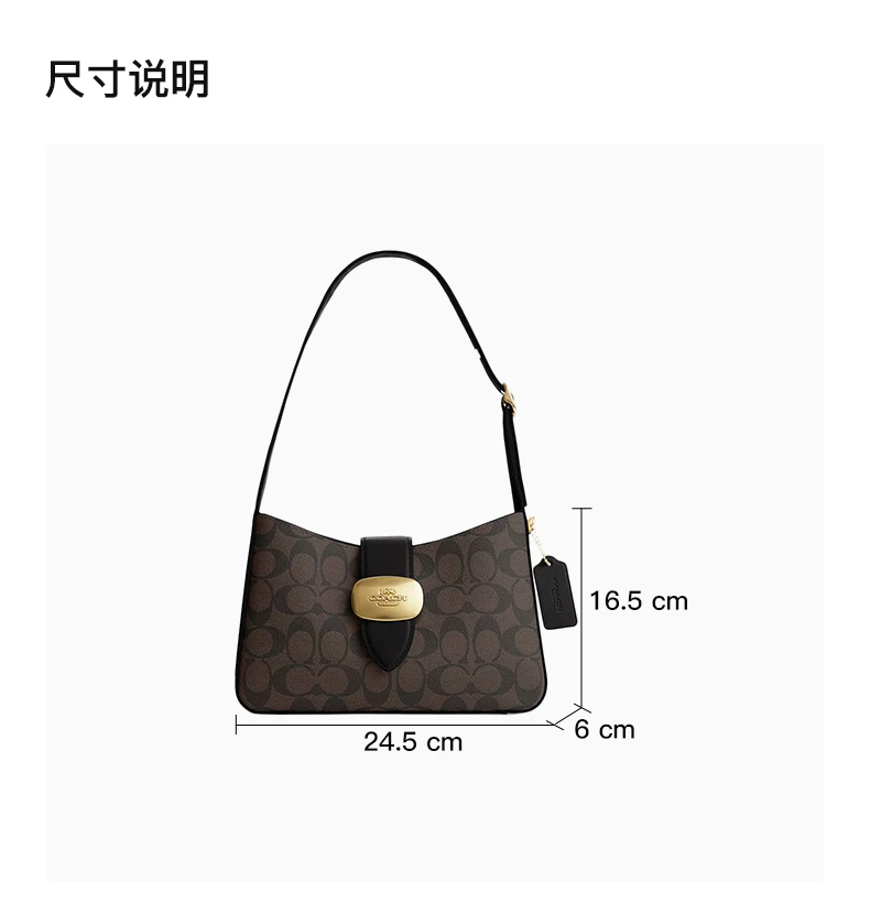 商品Coach|COACH 褐色女士单肩包 CP005IMAA8,价格¥1069,第3张图片详细描述