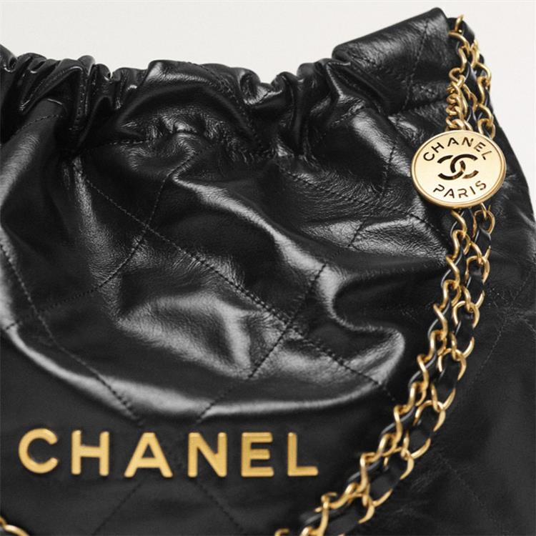 商品Chanel|香奈儿/CHANEL 22Bag 超大容量做旧金标 牛皮托特包Tote包购物袋单肩包小号 女款AS3260-B08037-94305 送礼好物,价格¥61609,第6张图片详细描述