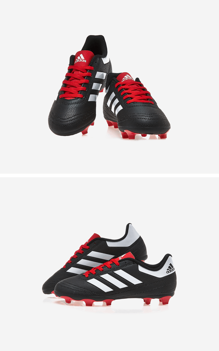 商品Adidas|【Brilliant|包邮包税】阿迪达斯 Goletto VI FG J 儿童  训练运动鞋 足球鞋  G26367 CBLACK/FTWWHT/SCARLE,价格¥215,第2张图片详细描述