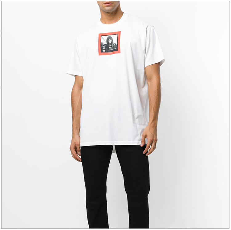 商品[国内直发] Givenchy|Givenchy 纪梵希 白色纯棉男士半袖T恤 17W7177651-100,价格¥1310,第6张图片详细描述