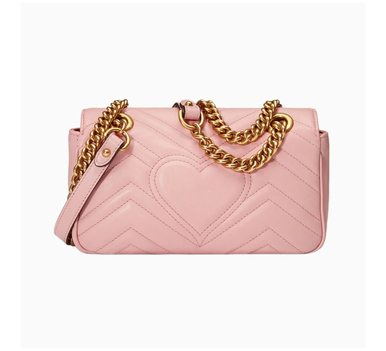 商品[国内直发] Gucci|GUCCI 古驰 女士粉色链条包 446744-DTDIT-5909,价格¥18062,第6张图片详细描述