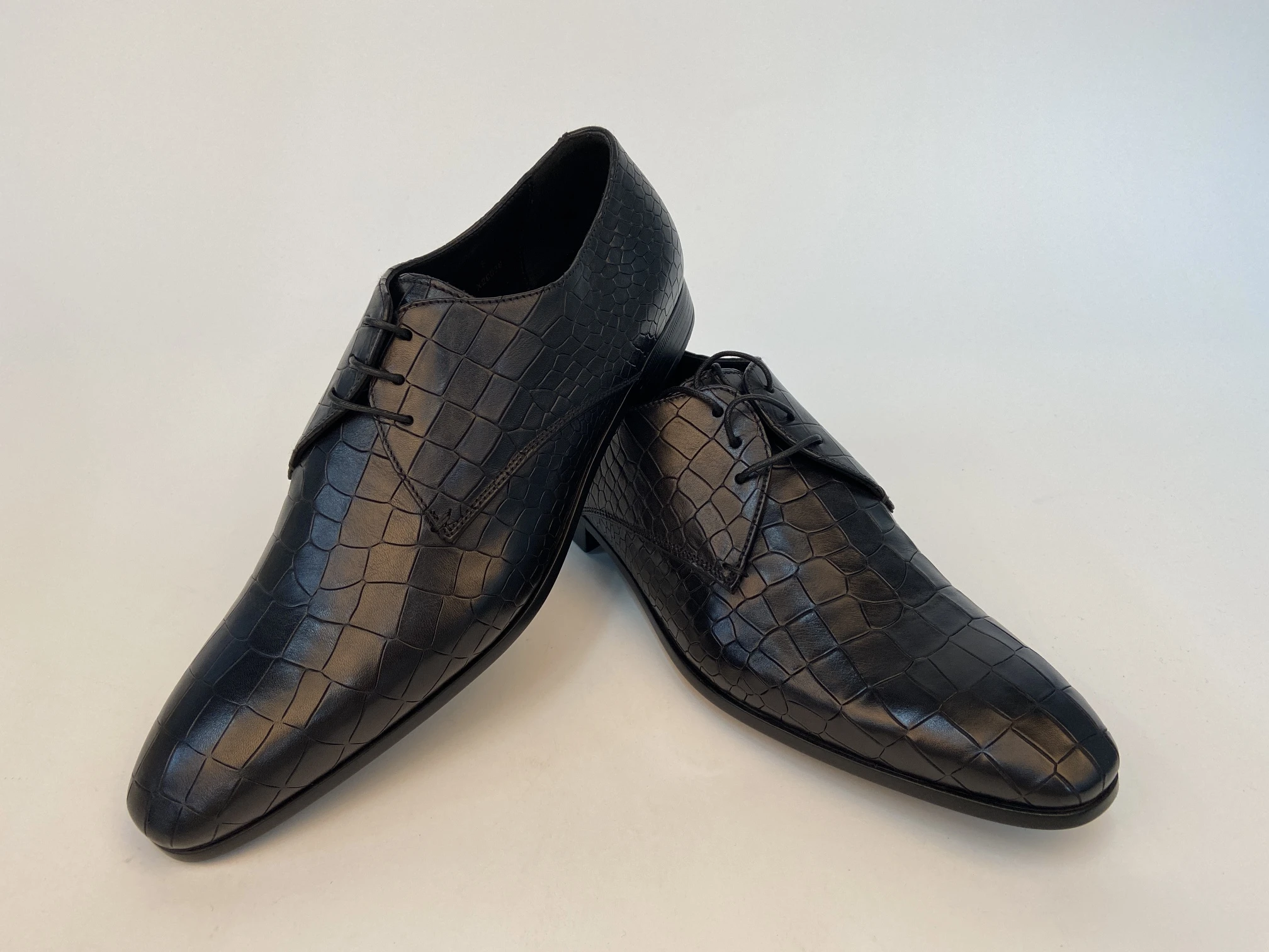 商品Giorgio Armani|GIORGIO ARMANI 黑色男士系带正装鞋 X2C036-XC745-00009,价格¥1914,第7张图片详细描述