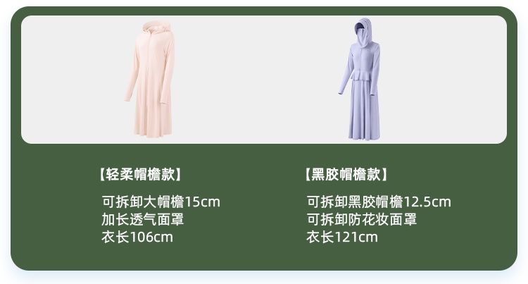 商品[国内直发] Beneunder|蕉下长款防晒衣女夏防紫外线户外凉感原纱冰丝透气专业全身防晒服,价格¥349,第1张图片详细描述