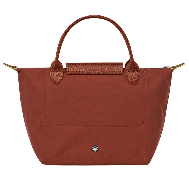 商品Longchamp|LONGCHAMP/珑骧 女士灰色帆布银色五金按扣拉链开合小号手提包,价格¥716,第6张图片详细描述