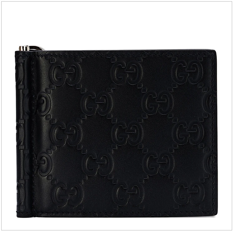商品[国内直发] Gucci|GUCCI 男士黑色牛皮短款钱包 170580-CWC1N-1000,价格¥3155,第3张图片详细描述