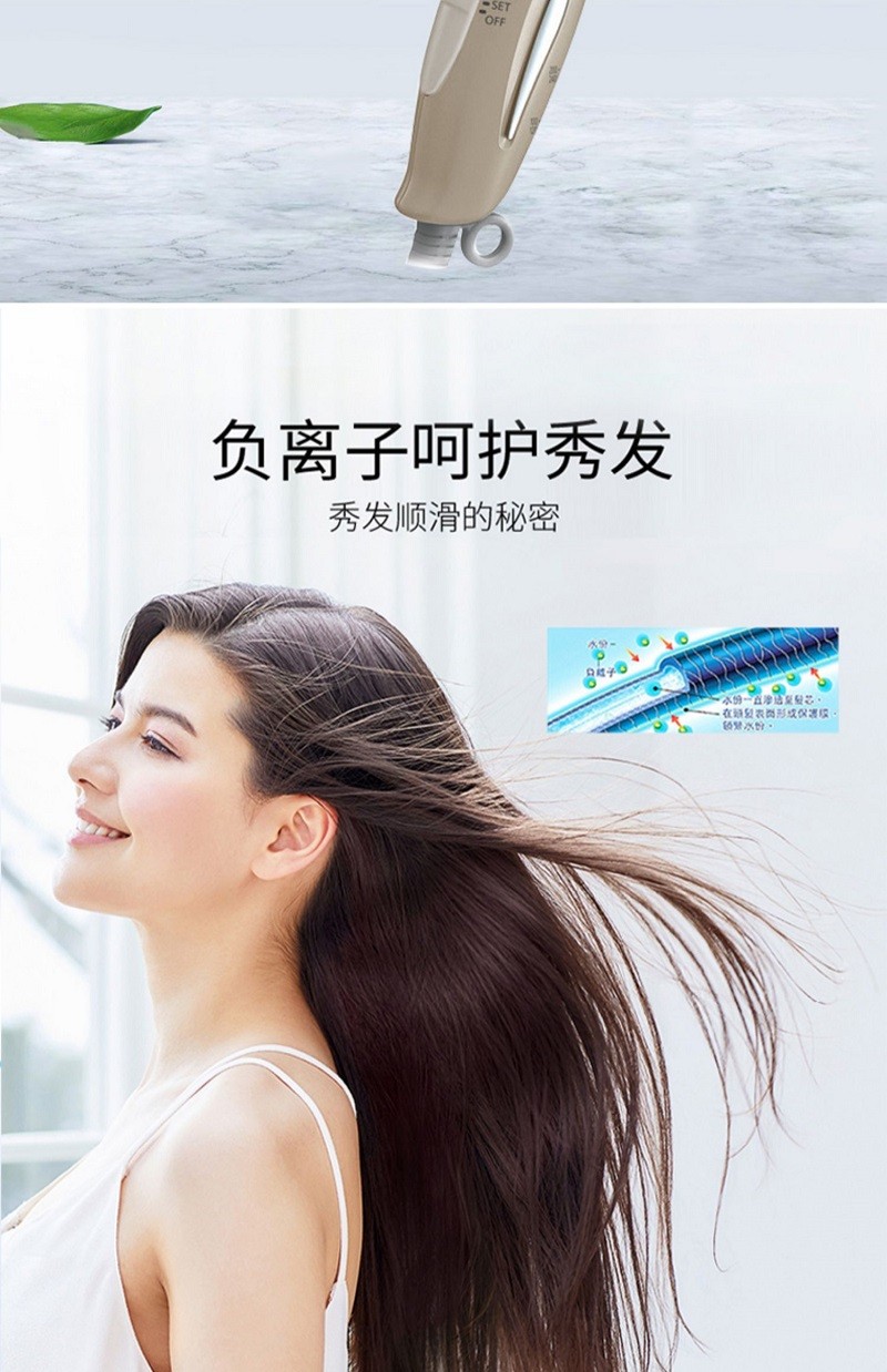 商品[国内直发] Panasonic|松下进口电吹风机负离子恒温家用可折叠小型旅行宿舍吹风筒NE4B,价格¥442,第6张图片详细描述