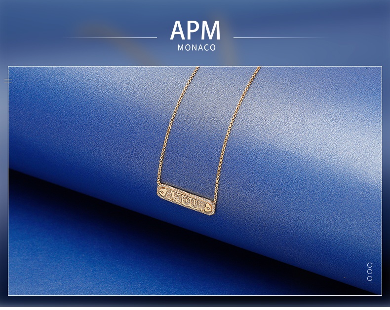 商品apm Monaco|【清仓价】项链锁骨链明星同款毛衣链 AC5033OXY（香港仓发货）,价格¥408,第2张图片详细描述