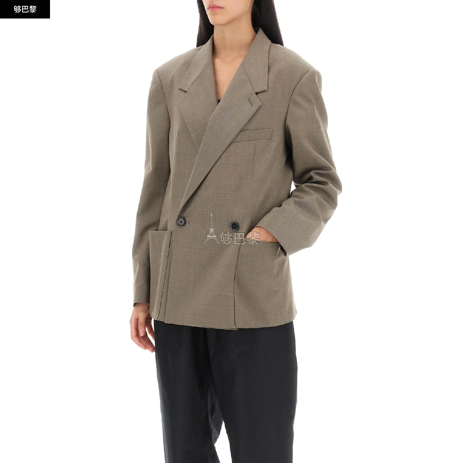 商品Lemaire|【特惠3.7折】【预售】 25春夏 女士 西服外套 西服 2765873  JA1017LF414916 ,价格¥3443,第6张图片详细描述