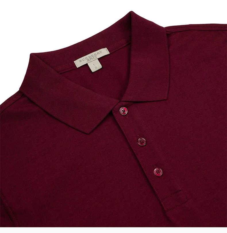 商品Burberry|BURBERRY 男士POLO衫深红色 3949424,价格¥1066,第6张图片详细描述