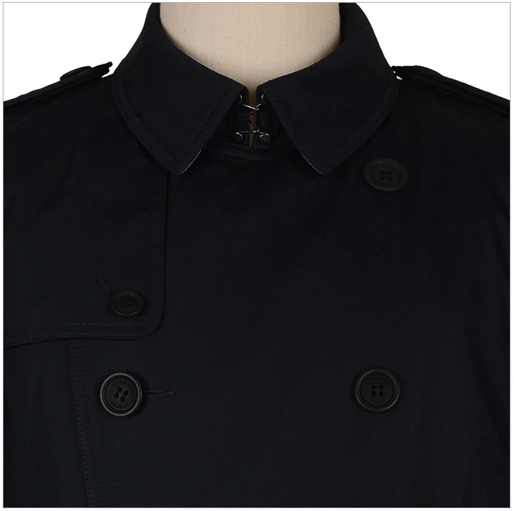 商品[国内直发] Burberry|BURBERRY 蓝色男士风衣 3950394,价格¥7093,第20张图片详细描述