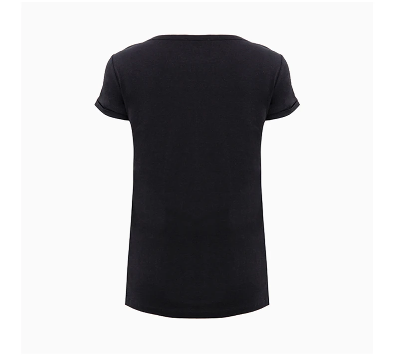 商品Emporio Armani|EMPORIO ARMANI 黑色女士T恤 3ZTT86-J52Z-1200,价格¥431,第3张图片详细描述