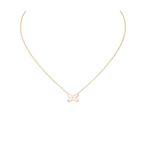 商品Chaumet|【预售3-4周】Chaumet/尚美  Jeux de Liens系列 女士18k金玫瑰金珍珠母贝钻石吊坠082930,价格¥12642,第2张图片详细描述