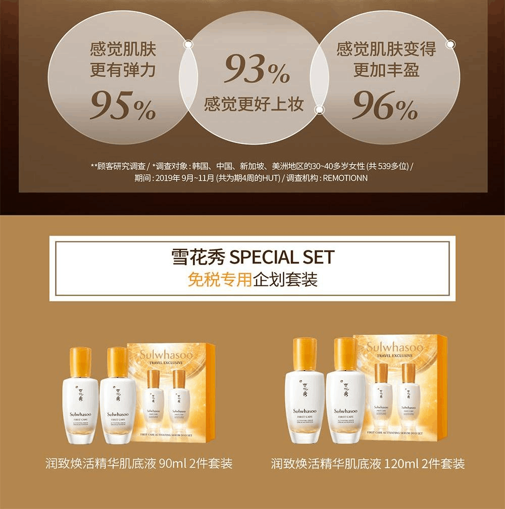 商品Sulwhasoo|【包��邮包税】雪花秀润致焕活精华肌底液 90ml / 中样8ml*5,价格¥365,第15张图片详细描述