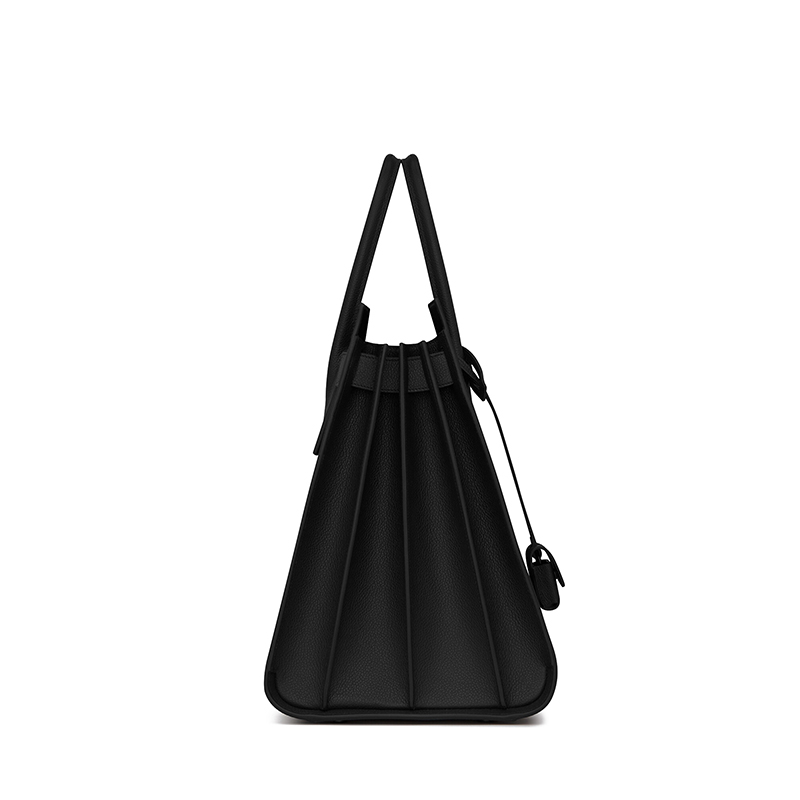 商品Yves Saint Laurent|SAINT LAURENT PARIS/圣罗兰 YSL 男士大号黑色小牛皮锁头日用手提斜挎单肩包441571B681U1000,价格¥24116,第4张图片详细描述
