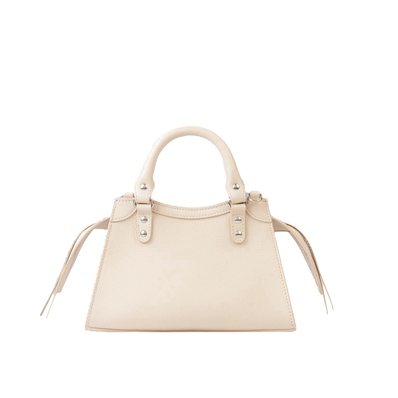 商品Balenciaga|Balenciaga/巴黎世家 春夏新款 TOP HANDLE NEO CLASSIC 系列 女士迷你浅米色粒面小牛皮可拆卸肩带手提单肩包63852415Y4Y9608,价格¥11985,第2张图片详细描述