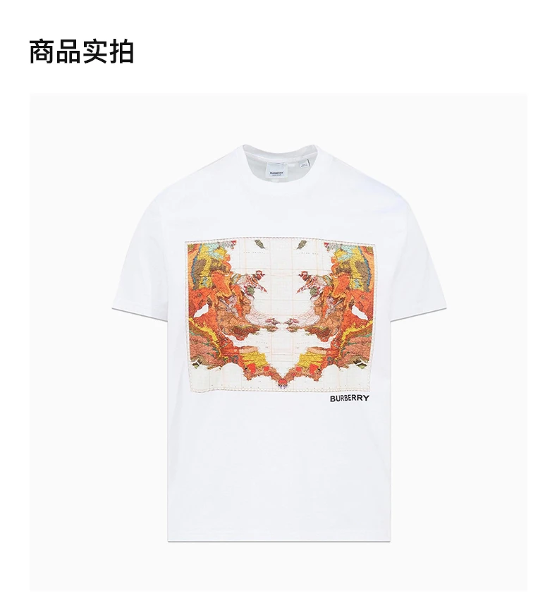 商品Burberry|BURBERRY 女士T恤白色 8056582,价格¥2367,第4张图片详细描述