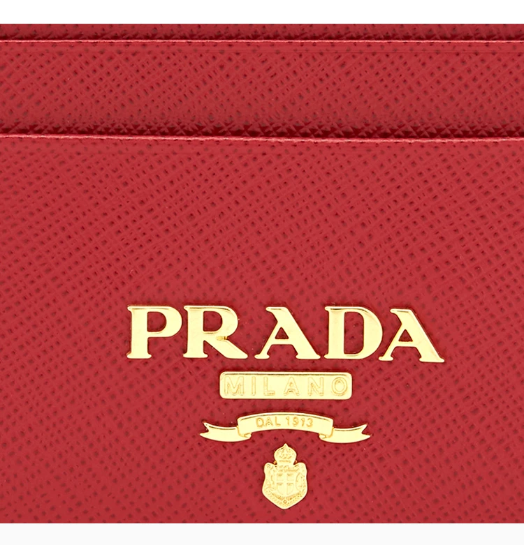 商品Prada|PRADA 红色女士卡夹 1MC025-QWA-F068Z,价格¥3053,第8张图片详细描述