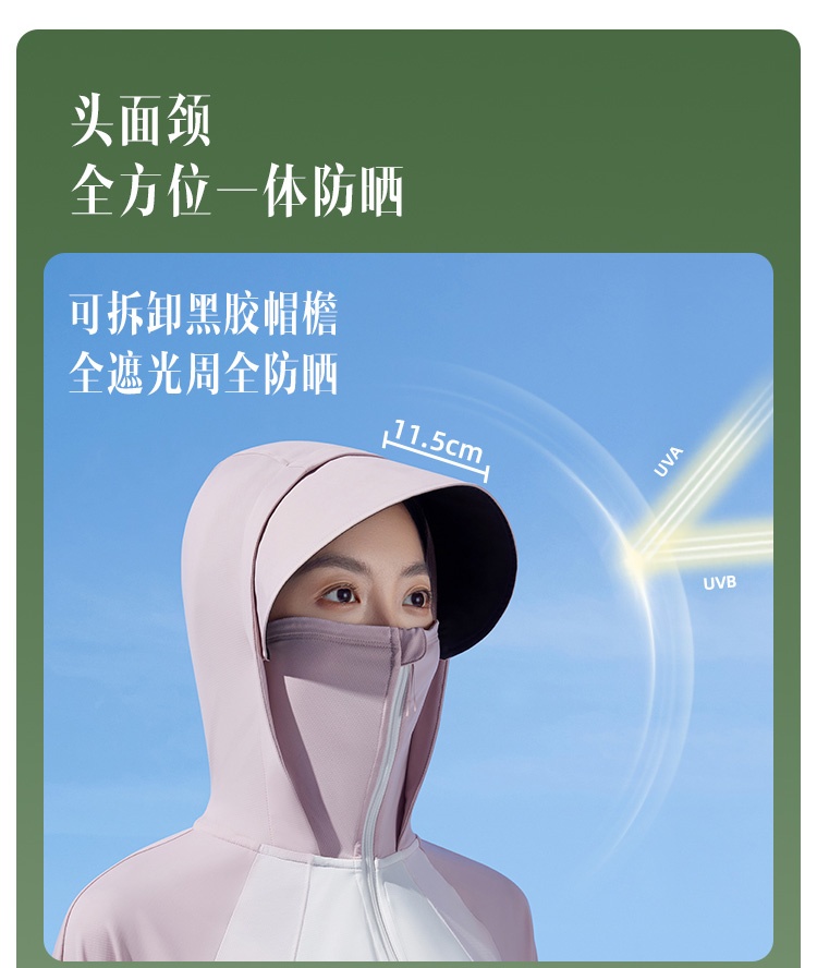 商品[国内直发] Beneunder|蕉下倚风防晒衣女夏季专业原纱冰丝凉感透气防紫外线外套防晒服,价格¥318,第13张图片详细描述