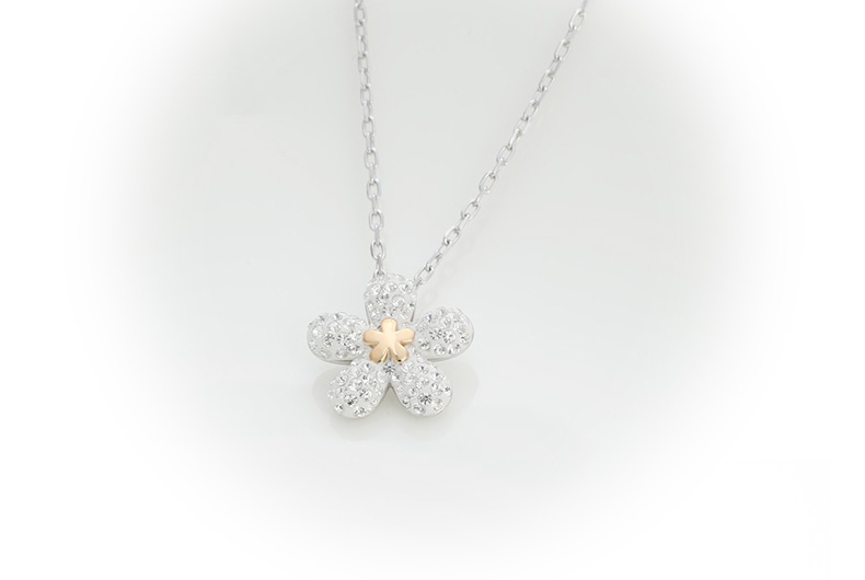 商品Swarovski|SWAROVSKI 施华洛世奇 金色小花 吊坠 七夕情人节礼物 送女友 5136830,价格¥891,第6张图片详细描述