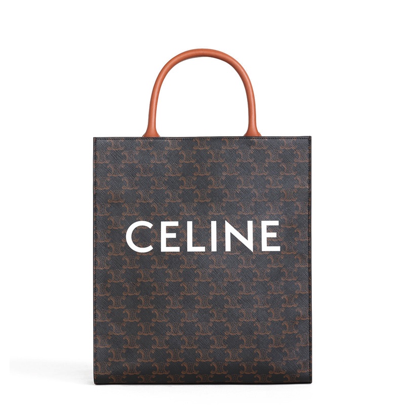 商品Celine|【现货】赛琳 19秋冬新款 CABAS TRIOMPHE帆布小号竖款手提单肩包 191542BZK.04LU,价格¥10936,第2张图片详细描述