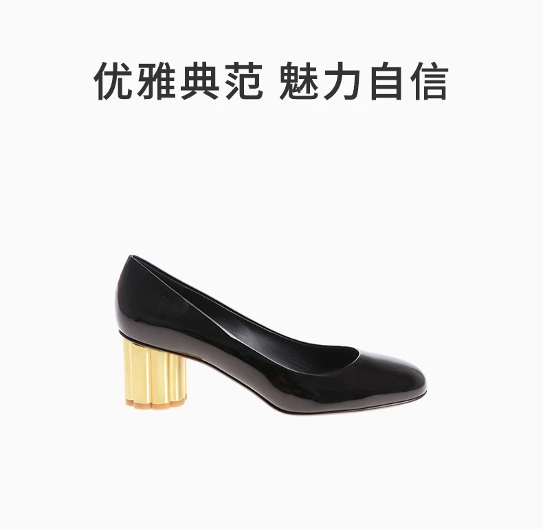 商品[国内直发] Salvatore Ferragamo|SALVATORE FERRAGAMO 黑色女士高跟鞋 0672733,价格¥2453,第1张图片详细描述