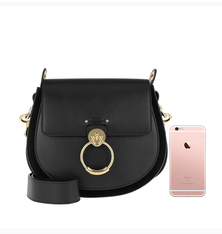 商品[国内直发] Chloé|Chloe' 蔻依 女士黑色皮革单肩包斜挎包 C18WS152-A37-001,价格¥12684,第3张图片详细描述