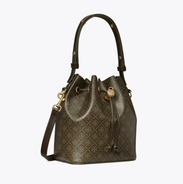 商品Tory Burch|【预售7月底左右发货】TB汤丽柏琦T MONOGRAM中号水桶包女包新款（香港仓发货）,价格¥3039,第38张图片详细描述