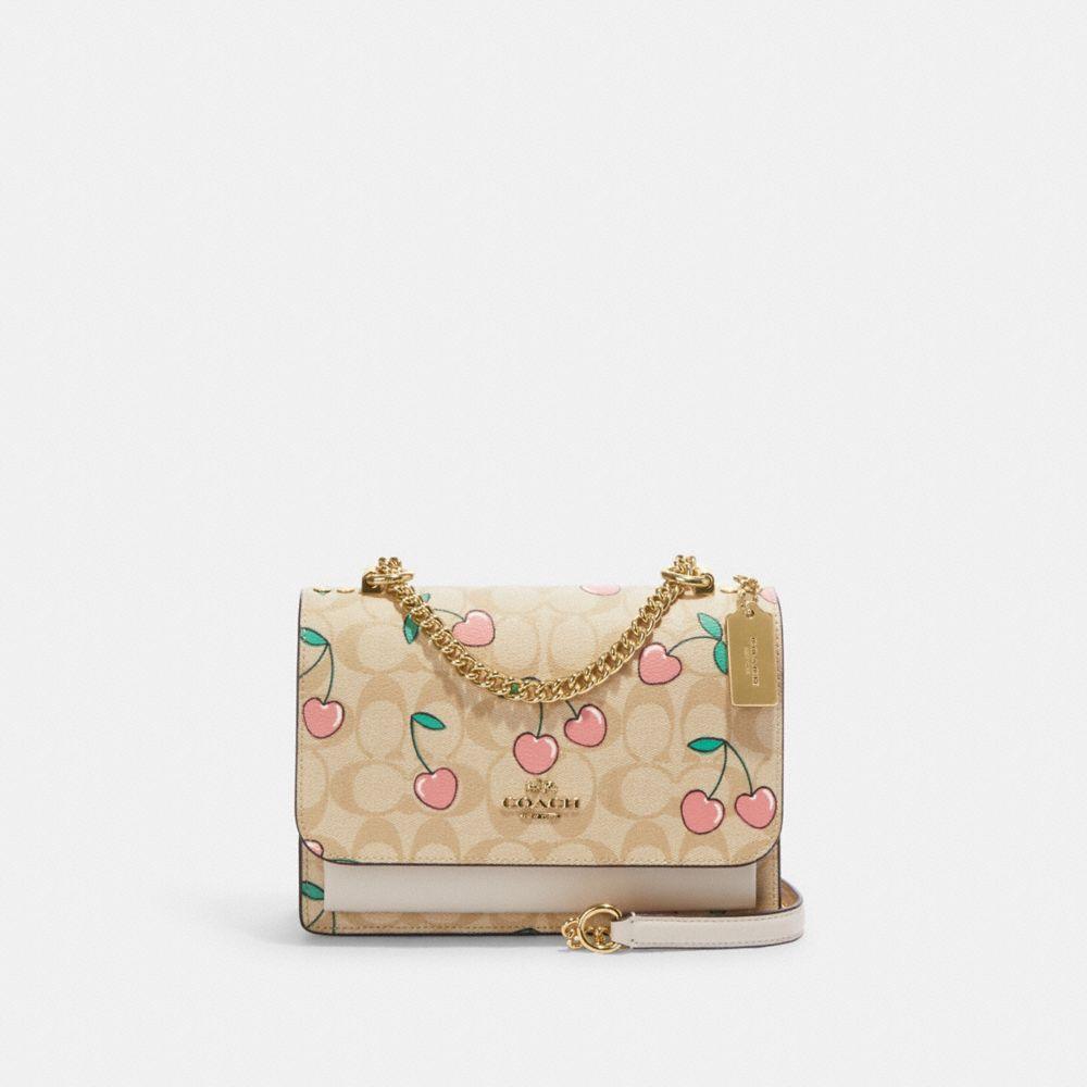 商品[国内直发] Coach|蔻驰女包风琴包奢侈品 女士印花PVC配皮链条包斜挎包单肩风琴包礼物送女友 CE610 IMOT4,价格¥2017,第3张图片详细描述