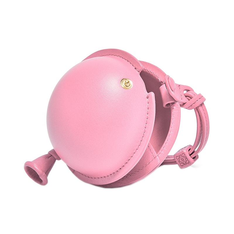 商品Loewe|LOEWE/罗意威 22新款 女士棉花糖粉色小牛皮压纹标志圆型气球手拿包手腕单肩手提包C630120X01-6946,价格¥3329,第3张图片详细描述