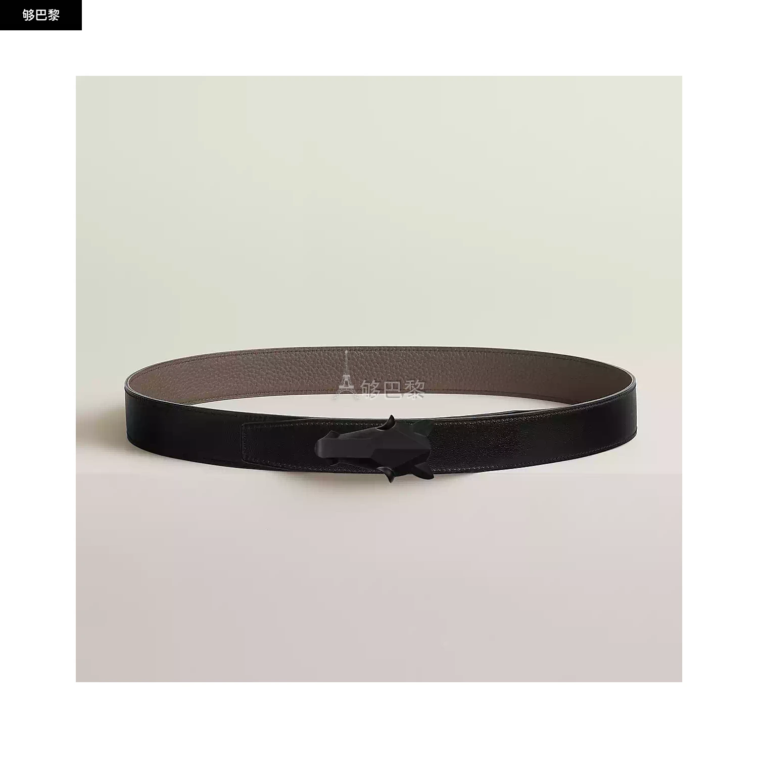 商品Hermes|【预售】 爱马仕 24秋冬 男士 腰带 Boucle de ceinture Destrier & Cuir de ceinture réversible 32 mm H010635UH89 | H073967CAAC,价格¥9426,第2张图片详细描述