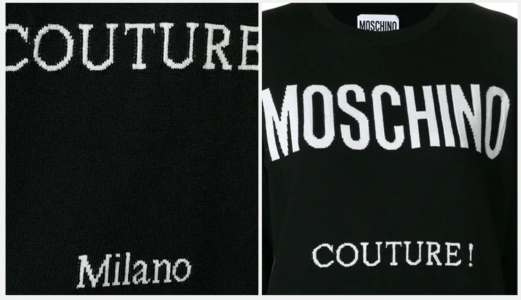 商品[国内直发] Moschino|Moschino 莫斯奇诺 女士黑色长袖卫衣 EJ0491-5500-1555,价格¥2015,第7张图片详细描述