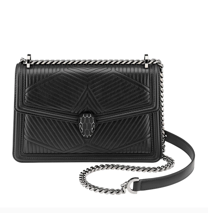 商品[国内直发] BVLGARI|BVLGARI 黑色女士单肩包 287371,价格¥18272,第4张图片详细描述