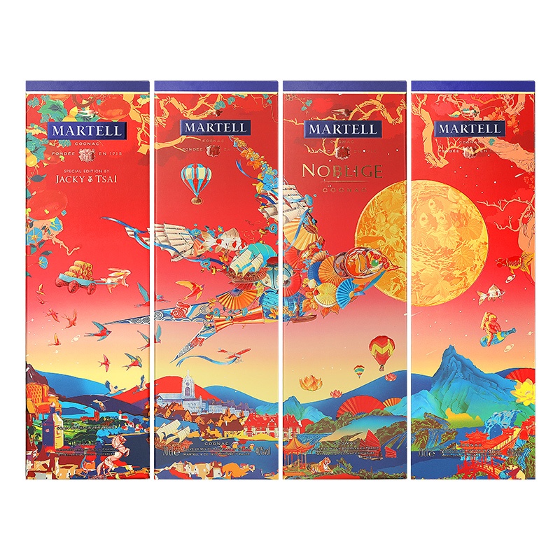 商品[国内直发] Martell|马爹利名士2022年蔡赟骅限量中秋礼盒700ml 法国洋酒进口,价格¥817,第1张图片详细描述