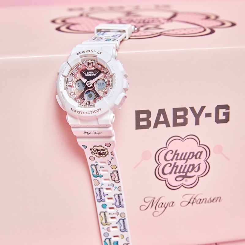 商品[国内直发] Casio|卡西欧限量版特殊棒棒糖礼盒包装baby-g女表防水潮流电子表,价格¥837,第4张图片详细描述