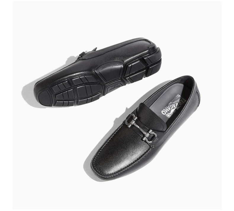 商品Salvatore Ferragamo|SALVATORE FERRAGAMO 黑色男士驾车鞋 02-4728-671739,价格¥3131,第7张图片详细描述