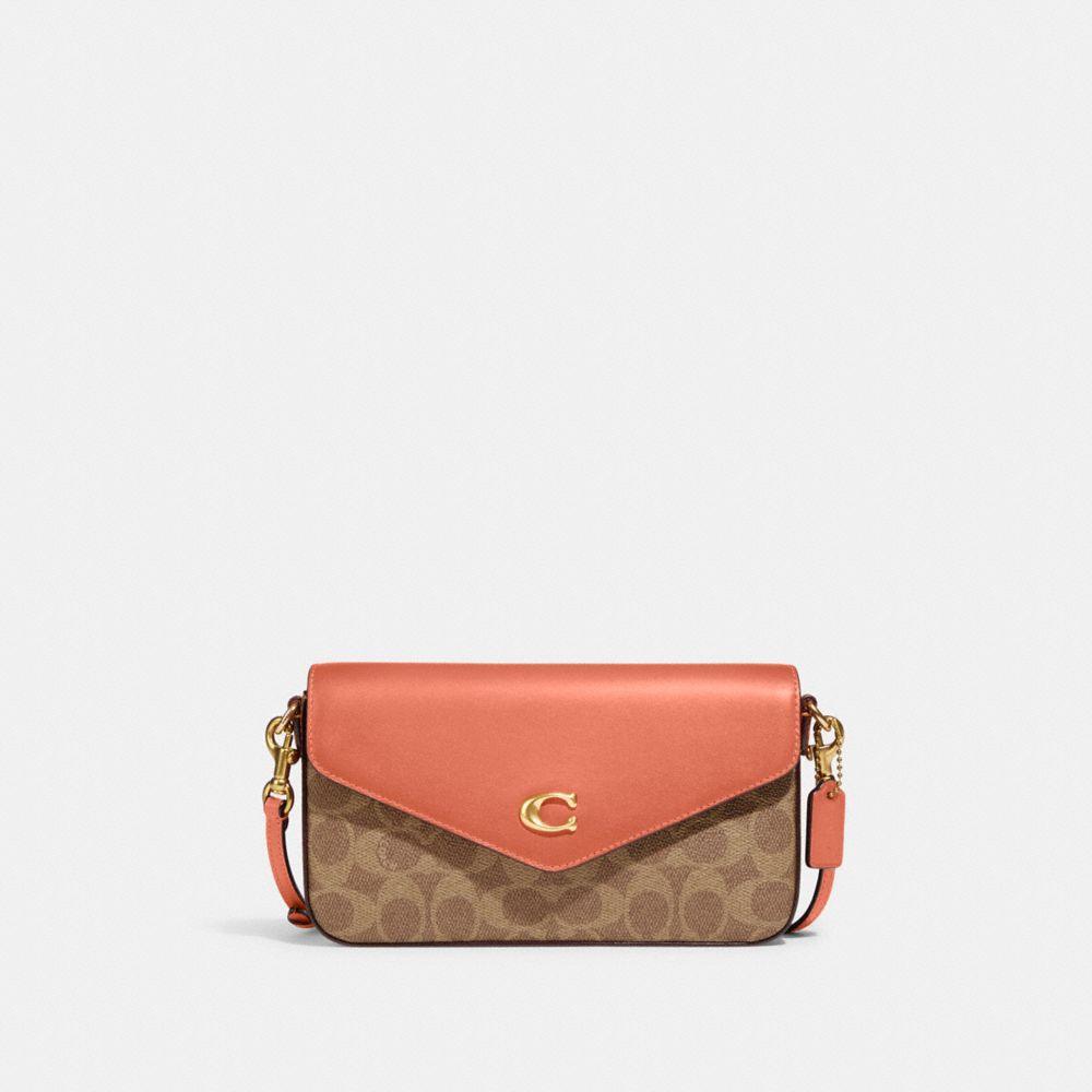 商品[国内直发] Coach|蔻驰女包Wyn 21经典老花拼色c标单肩斜挎包水桶包礼物送女友 C8442 B4TY9,价格¥1417,第2张图片详细描述