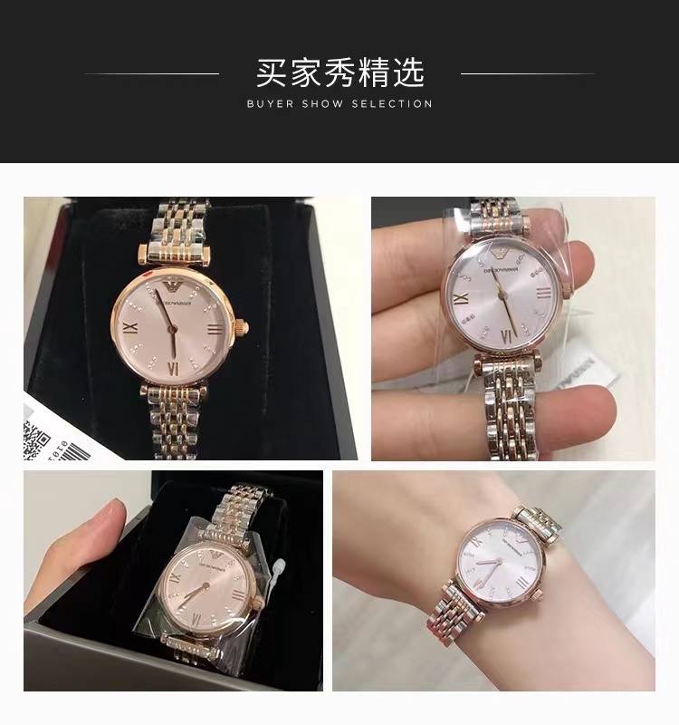 商品[国内直发] Emporio Armani|Armani） 阿玛尼手表女满天星石英时尚女士手表AR11223,价格¥1624,第4张图片详细描述