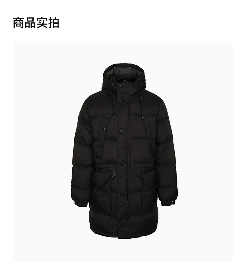 商品[国内直发] Burberry|BURBERRY 黑色男士羽绒服 3998239,价格¥7536,第3张图片详细描述