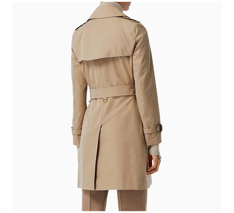 商品[国内直发] Burberry|BURBERRY 卡其色女士大衣 8027947,价格¥12224,第6张图片详细描述