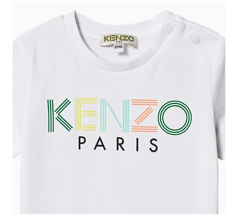 商品Kenzo|KENZO 男童白色标质印花T恤 KQ10638-01,价格¥380,第6张图片详细描述